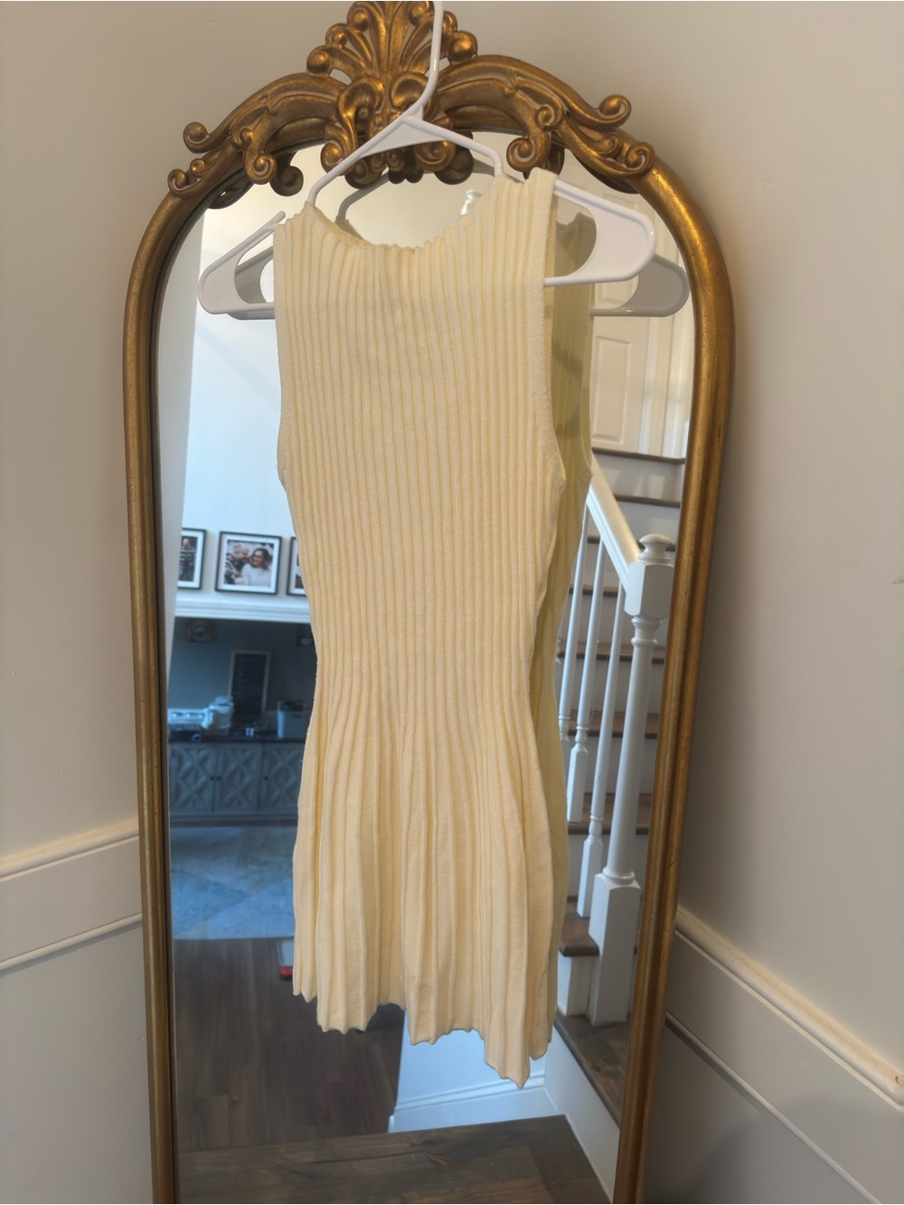 prettylittlething soft ribbed sweater dress | size s